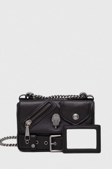 Шкіряна сумочка Kurt Geiger London колір чорний (3592128)