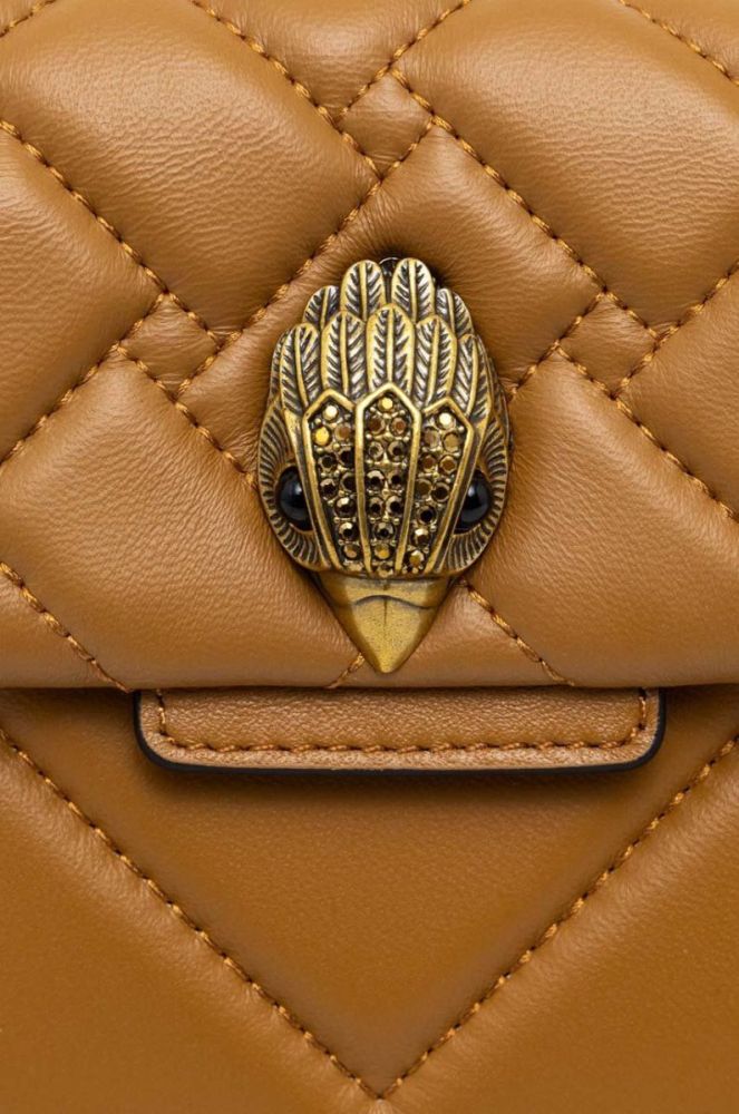 Шкіряна сумочка Kurt Geiger London колір коричневий (3529544) фото 3