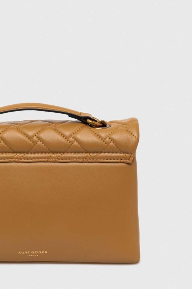 Шкіряна сумочка Kurt Geiger London колір коричневий (3529544) фото 4