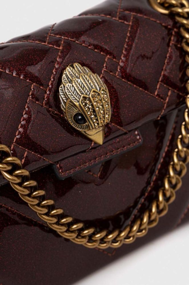 Сумочка Kurt Geiger London колір бордовий фото 3