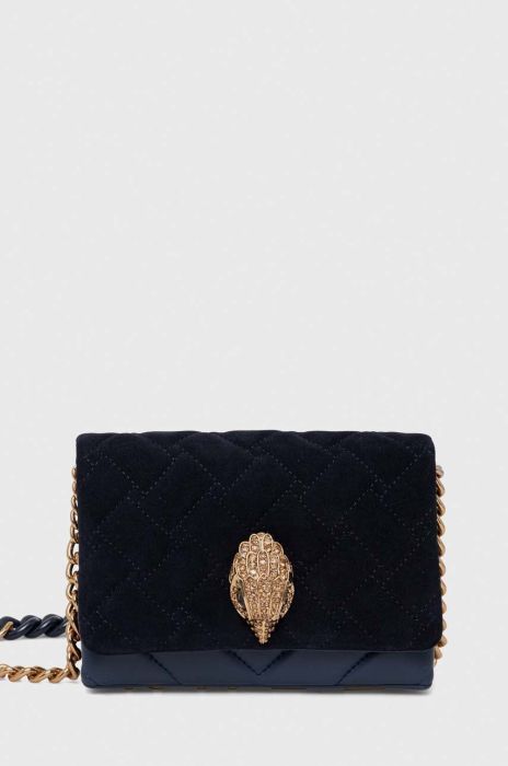 Шкіряна сумочка Kurt Geiger London колір синій