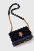 Шкіряна сумочка Kurt Geiger London колір синій