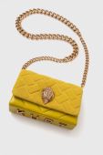 Шкіряна сумочка Kurt Geiger London колір жовтий