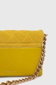 Шкіряна сумочка Kurt Geiger London колір жовтий