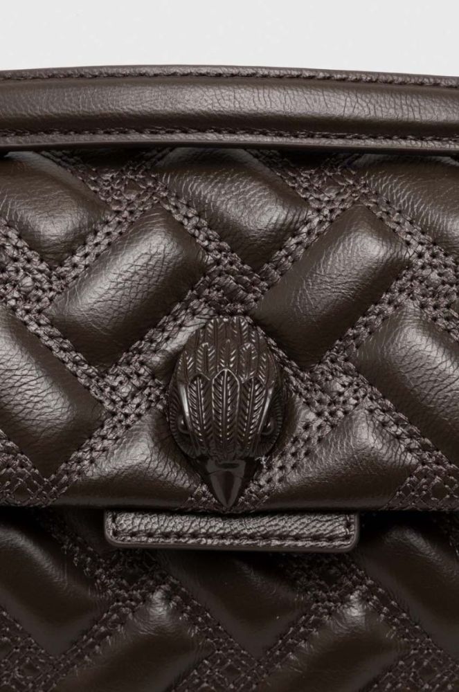 Шкіряна сумочка Kurt Geiger London колір коричневий (3529548) фото 3