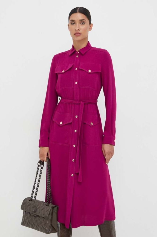 Шкіряна сумочка Kurt Geiger London колір коричневий (3529548) фото 6