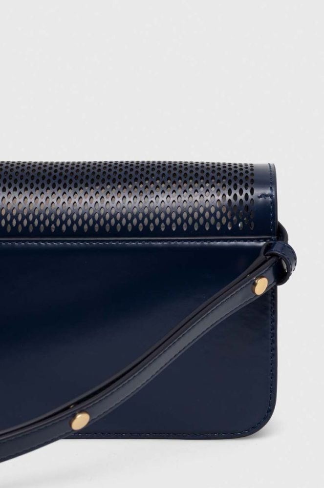 Шкіряна сумочка Tory Burch колір синій (3360591) фото 3