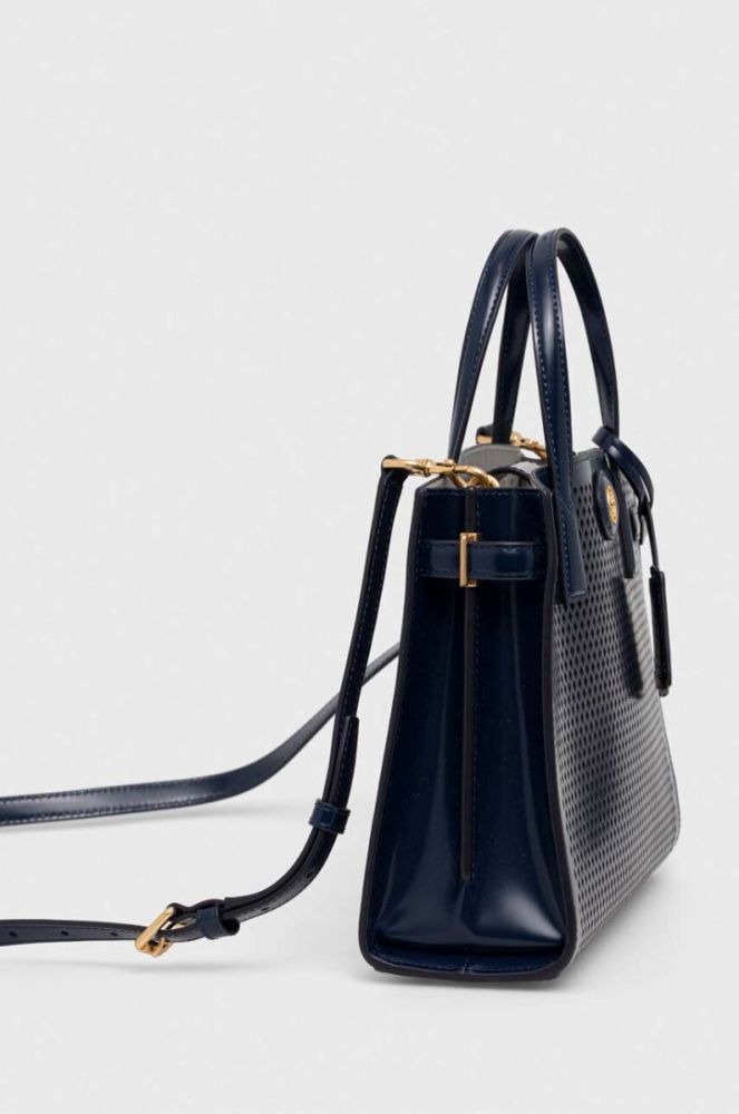 Шкіряна сумочка Tory Burch колір синій (3360592) фото 2
