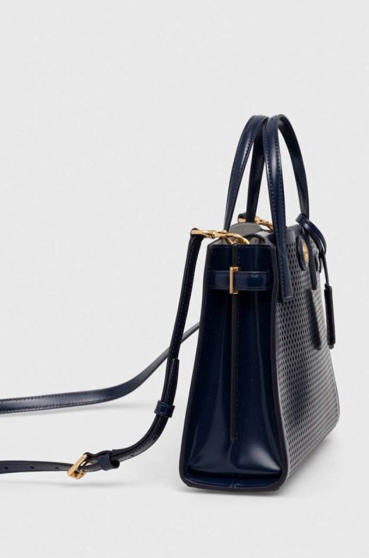 Шкіряна сумочка Tory Burch колір синій (3360592) фото 2