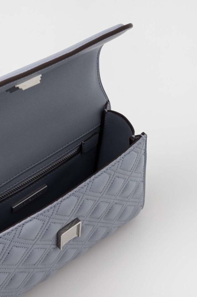 Шкіряна сумочка Tory Burch колір блакитний (3274578) фото 5