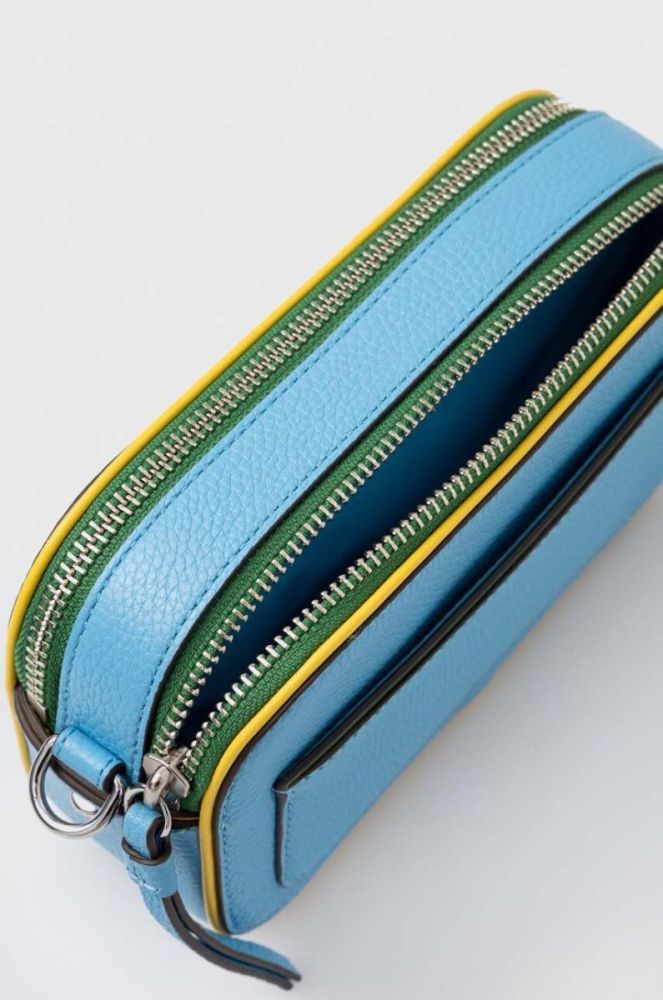 Шкіряна сумочка Tory Burch колір блакитний (3274584) фото 6