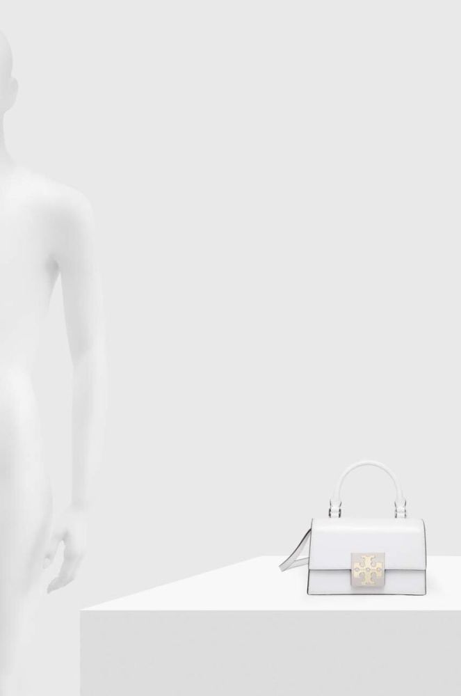 Шкіряна сумочка Tory Burch колір білий (3379913) фото 7
