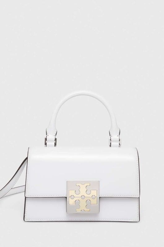 Шкіряна сумочка Tory Burch колір білий (3379913) фото 2