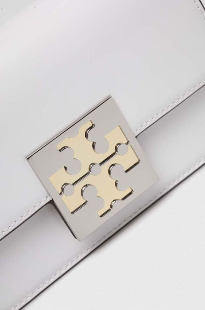 Шкіряна сумочка Tory Burch колір білий (3379913) фото 5