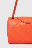 Шкіряна сумочка Tory Burch колір помаранчевий