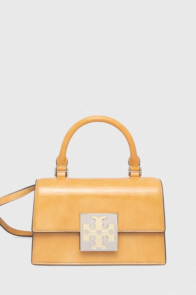 Шкіряна сумочка Tory Burch колір жовтий (3297165)