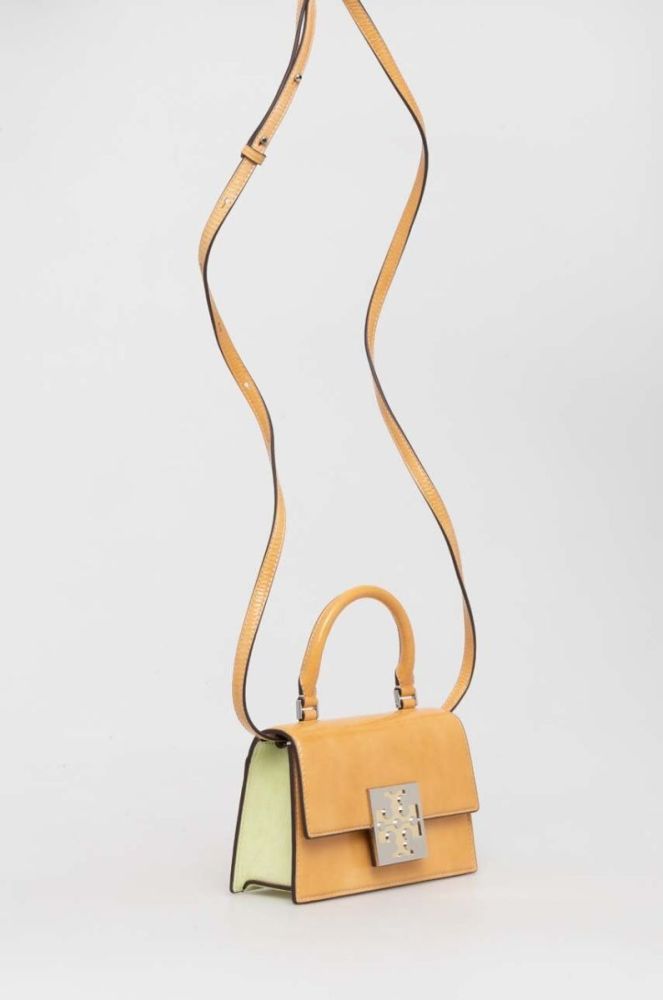 Шкіряна сумочка Tory Burch колір жовтий (3297165) фото 2