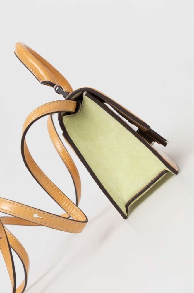 Шкіряна сумочка Tory Burch колір жовтий (3297165) фото 3