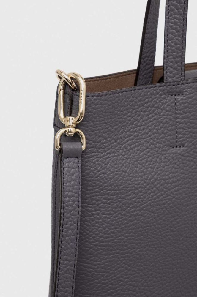 Шкіряна сумочка Furla колір сірий (3297168) фото 4