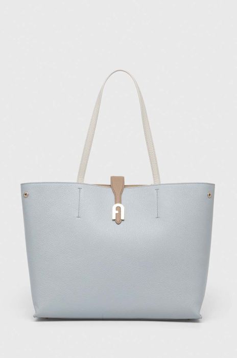 Шкіряна сумочка Furla колір блакитний (3299578)