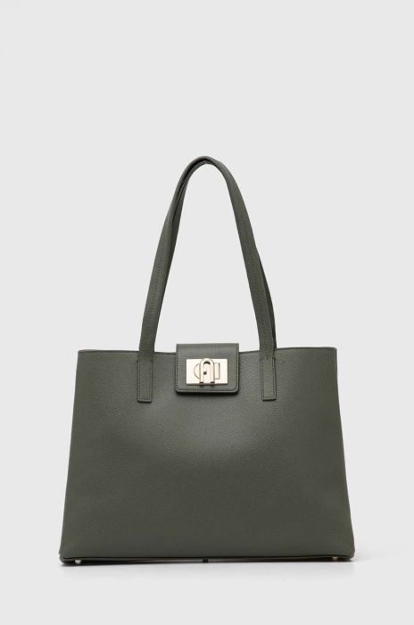Шкіряна сумочка Furla 1927 колір зелений (3402466)
