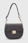 Шкіряна сумочка Furla Club 2 колір сірий