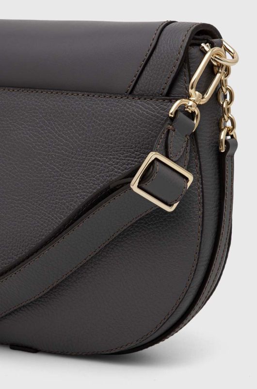 Шкіряна сумочка Furla Club 2 колір сірий