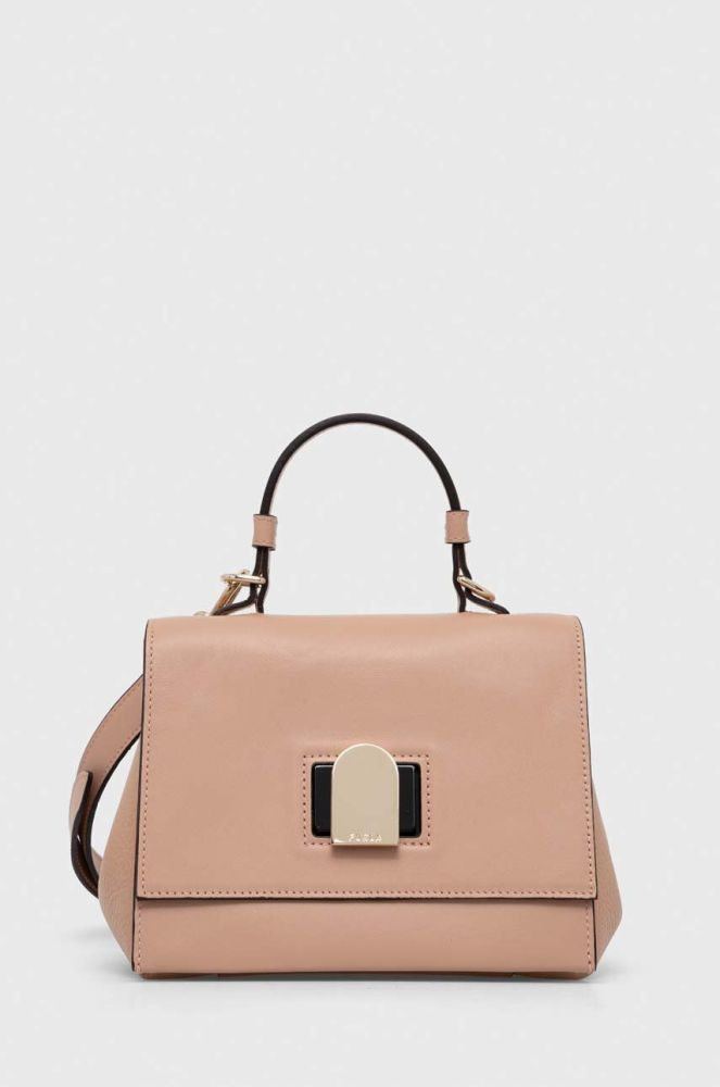 Шкіряна сумочка Furla колір рожевий (3401591)