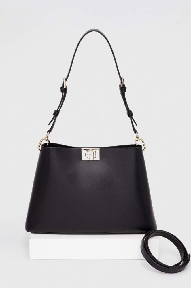 Шкіряна сумочка Furla колір чорний (3297172)