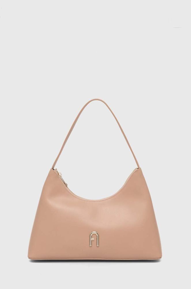 Шкіряна сумочка Furla колір рожевий (3447622)