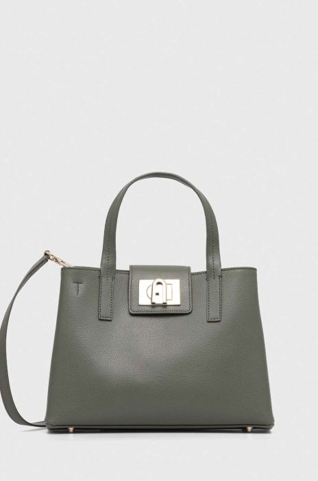 Шкіряна сумочка Furla 1927 колір зелений (3323338)