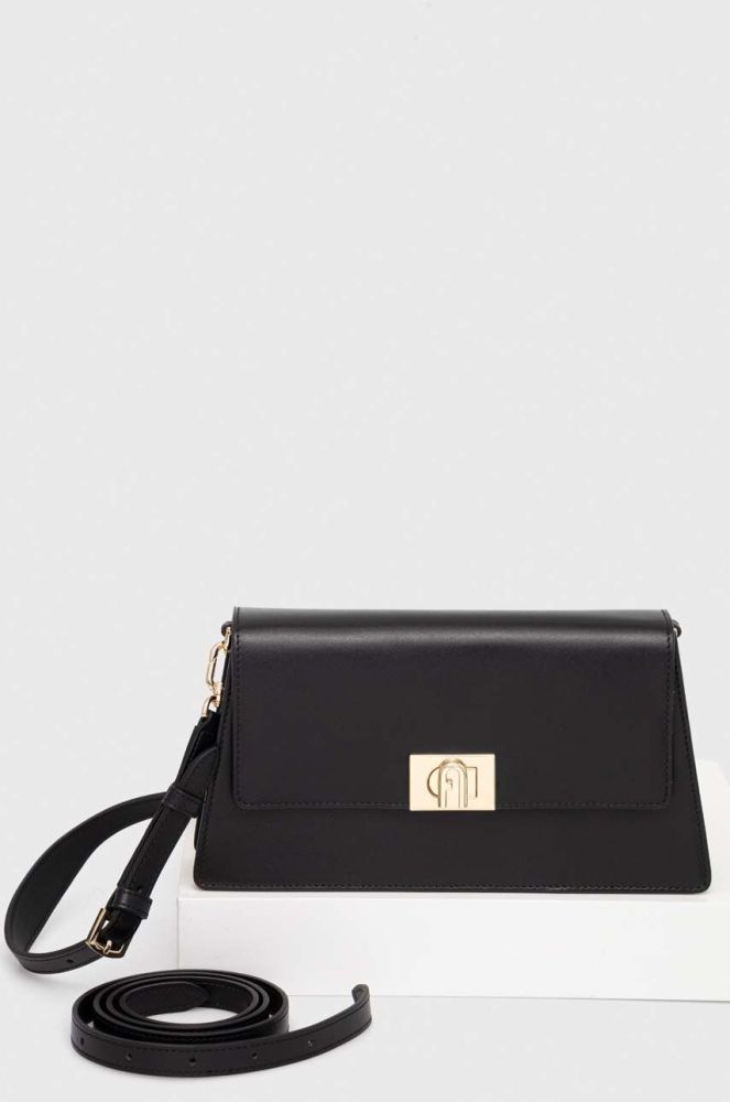 Шкіряна сумочка Furla колір чорний (3297177)