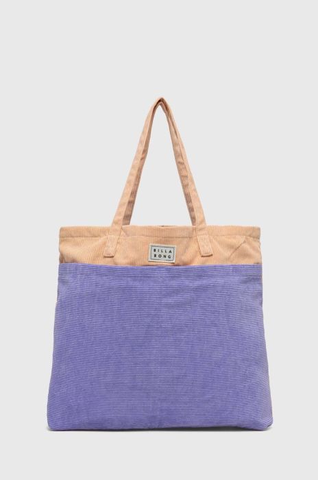 Бавовняна сумка Billabong колір фіолетовий