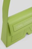 Шкіряна сумочка Karl Lagerfeld ICON K SHB LEATHER колір зелений