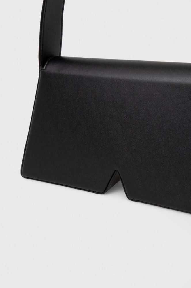 Шкіряна сумочка Karl Lagerfeld ICON K SHB LEATHER колір чорний фото 3