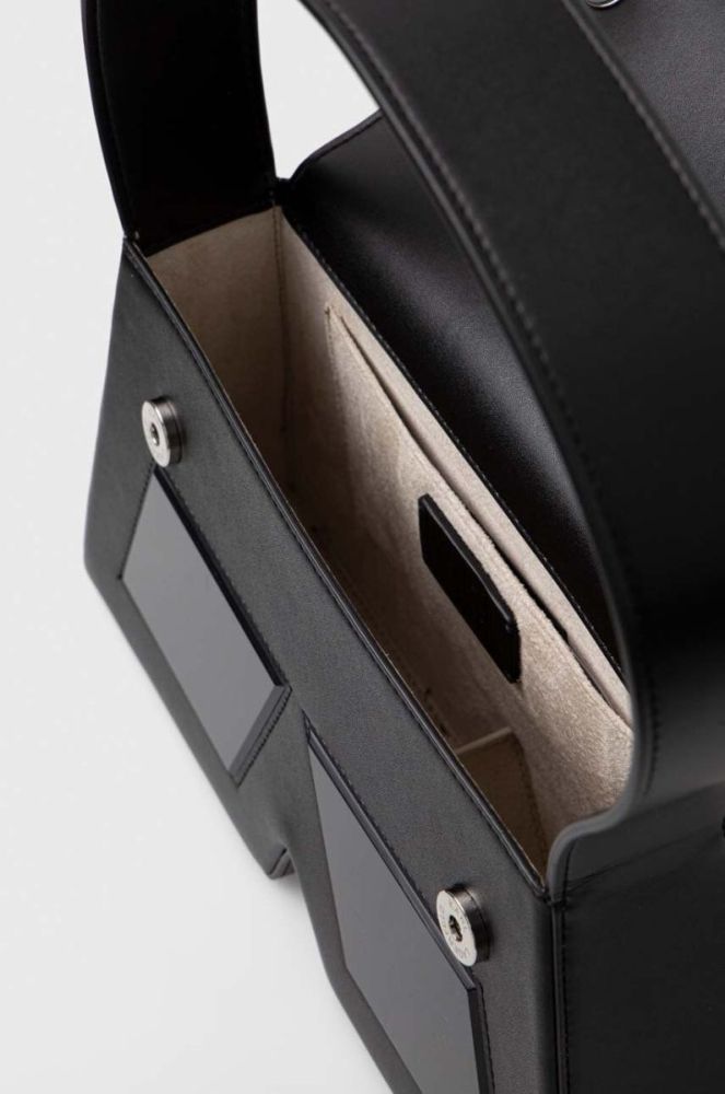 Шкіряна сумочка Karl Lagerfeld ICON K SHB LEATHER колір чорний фото 5