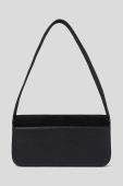 Замшева сумочка Karl Lagerfeld ICON K MD FLAP SHB SUEDE колір чорний