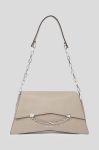 Шкіряна сумочка Karl Lagerfeld колір бежевий (3354539)
