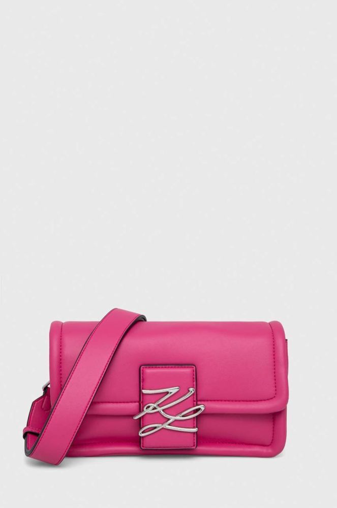Сумочка Karl Lagerfeld колір рожевий (3347410)