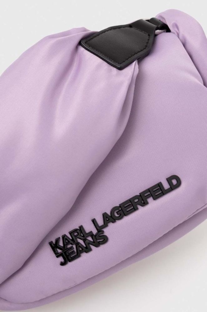 Сумочка Karl Lagerfeld Jeans колір фіолетовий фото 3