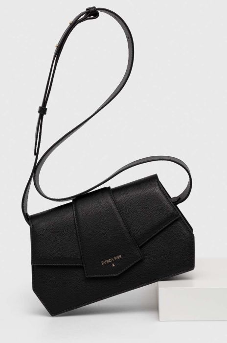 Шкіряна сумочка Patrizia Pepe колір чорний (3375418)