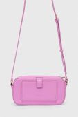 Шкіряна сумочка Patrizia Pepe колір рожевий (3411825)