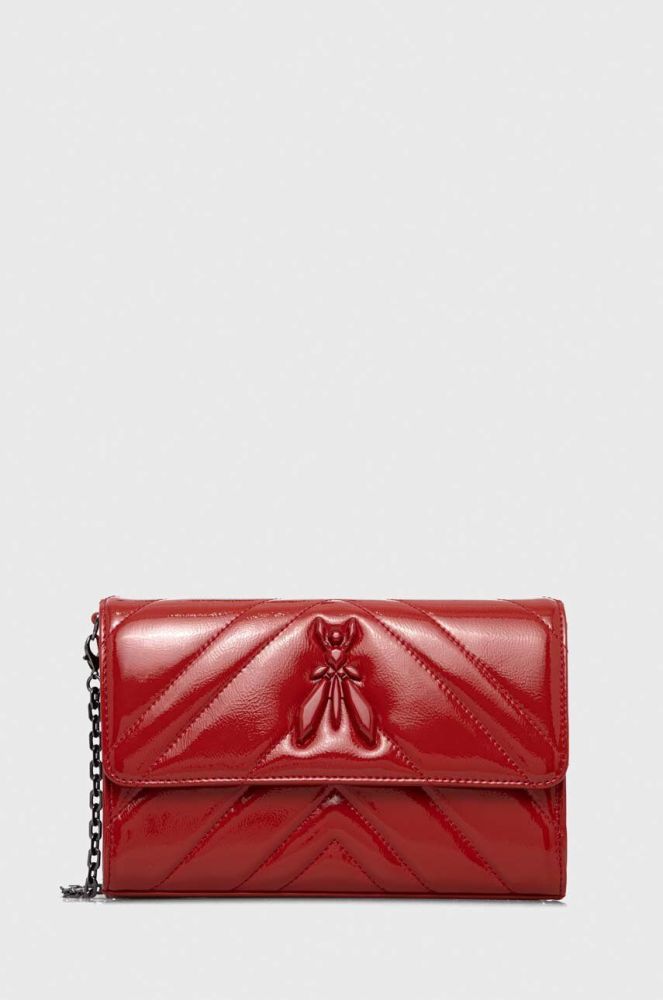 Шкіряна сумочка Patrizia Pepe колір червоний (3451626)