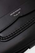 Шкіряна сумочка Emporio Armani колір чорний (3432568)