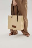 Пляжна сумка LE SH KA headwear Summer Bag колір бежевий Пляжна сумка LE SH KA headwear Summer Bag колір бежевий