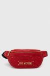 Сумка на пояс Love Moschino колір червоний