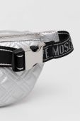Сумка на пояс Love Moschino колір срібний