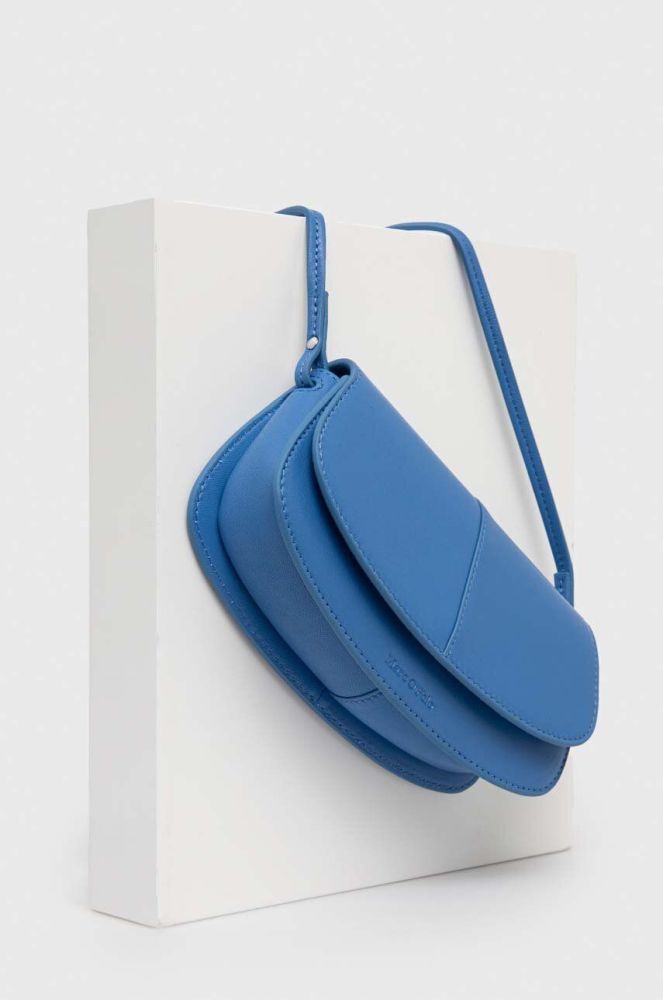 Шкіряна сумочка Marc O'Polo колір блакитний