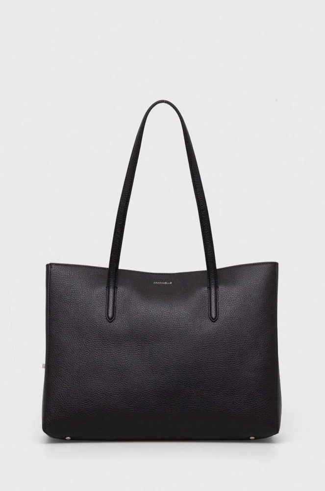 Шкіряна сумочка Coccinelle колір чорний (3529558)