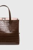Шкіряна сумочка Coccinelle колір коричневий (3529562)